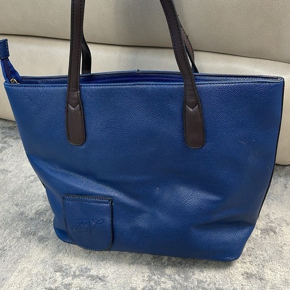 NWT Porto Vino Wine Purse Tote Bag with Spout Blue - Picture 5 of 16